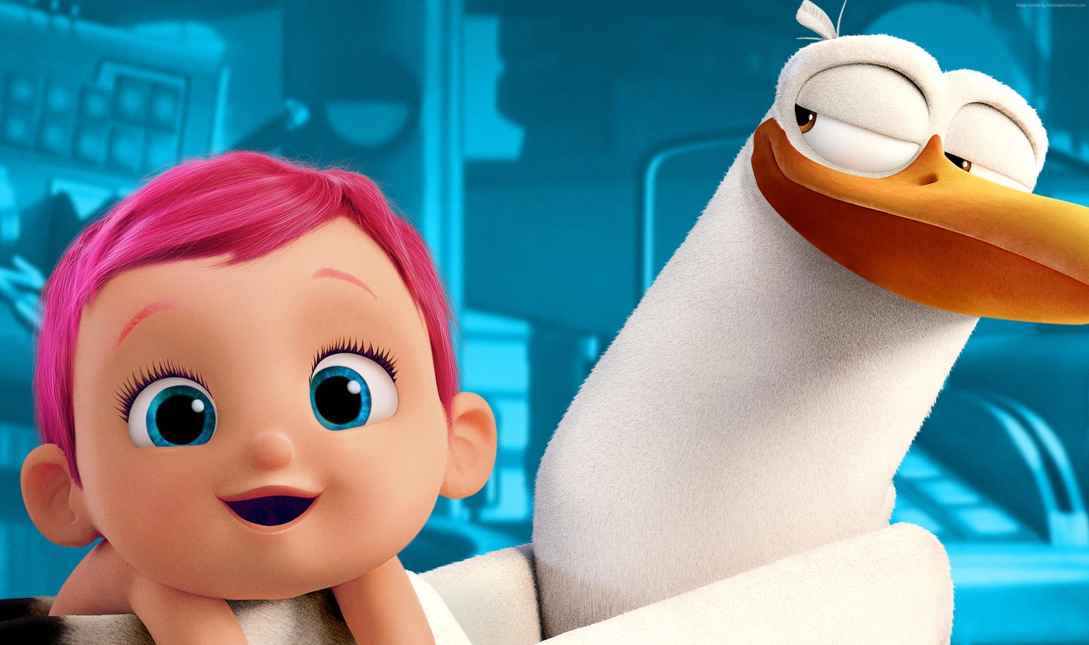 Wallpaper Storks, baby, best animation movies of Movies