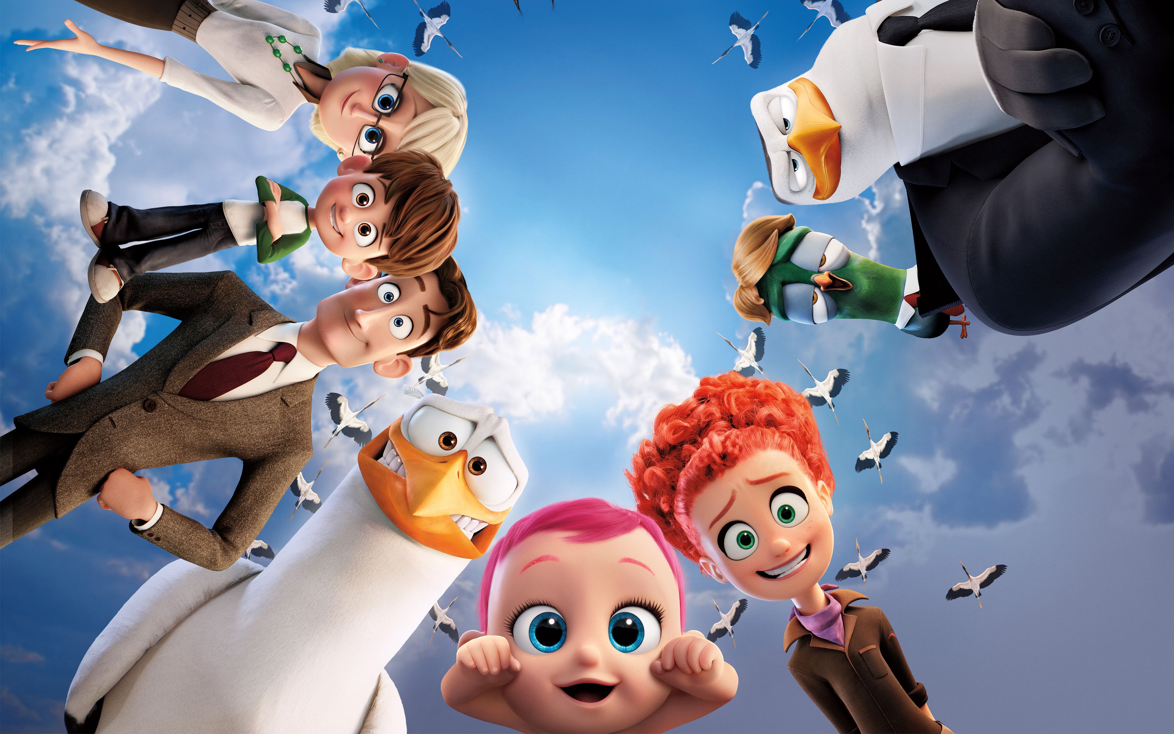 Storks 4K 5K Animation Wallpaper