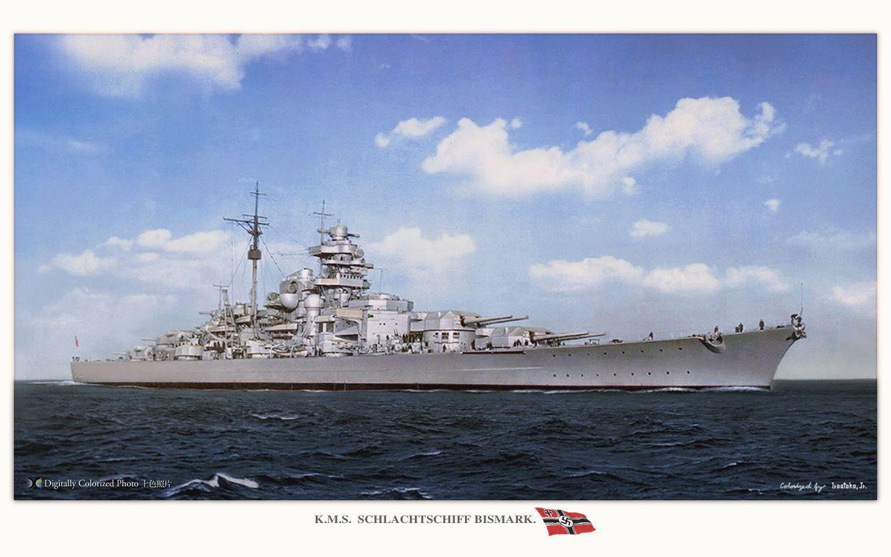 Color Pics of Bismarck & Tirpitz (Image heavy)
