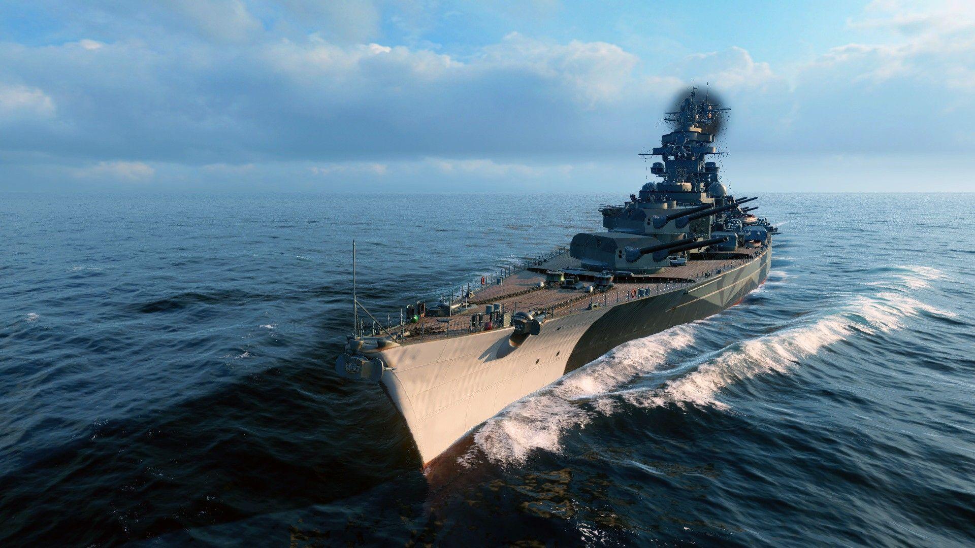 World of Warships, Tirpitz, Sea, Battleships, Bismarck ship