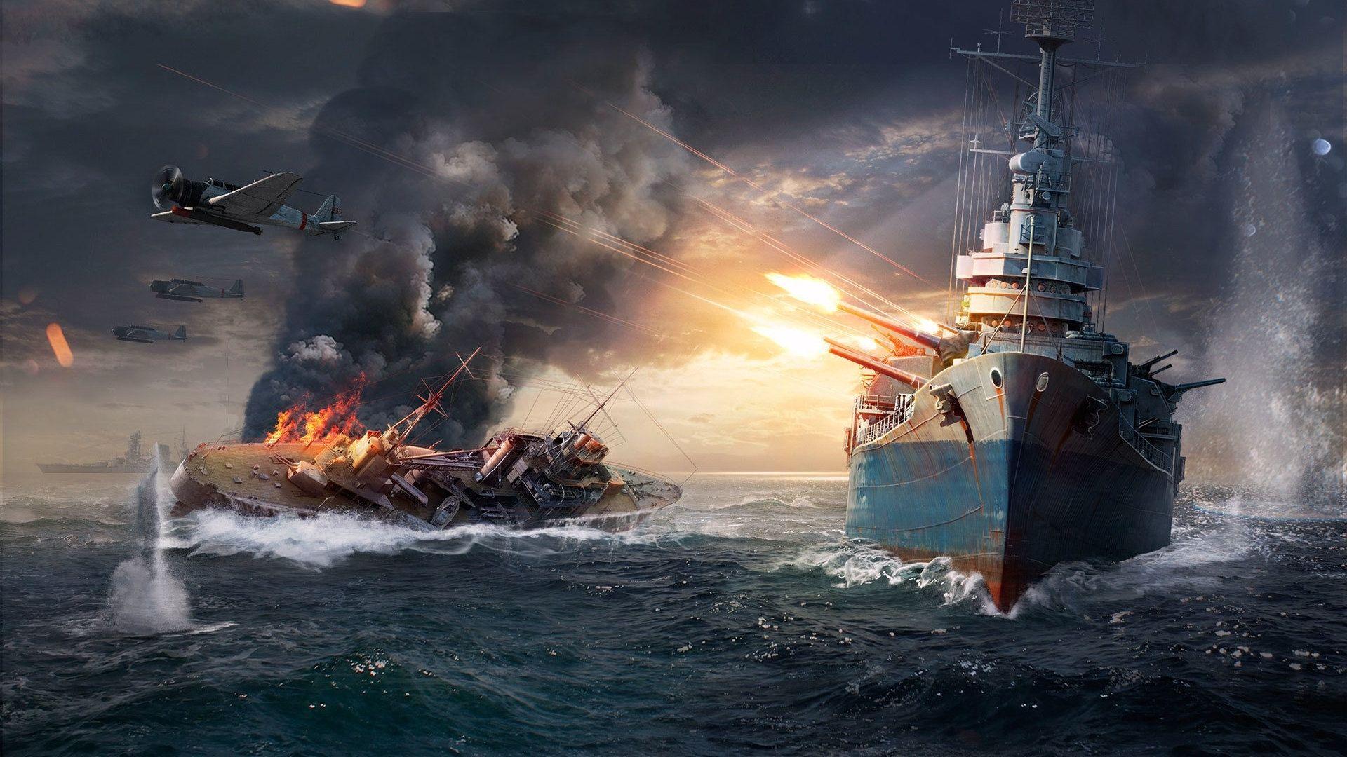 German Battleship Bismarck HD Wallpaper. Background