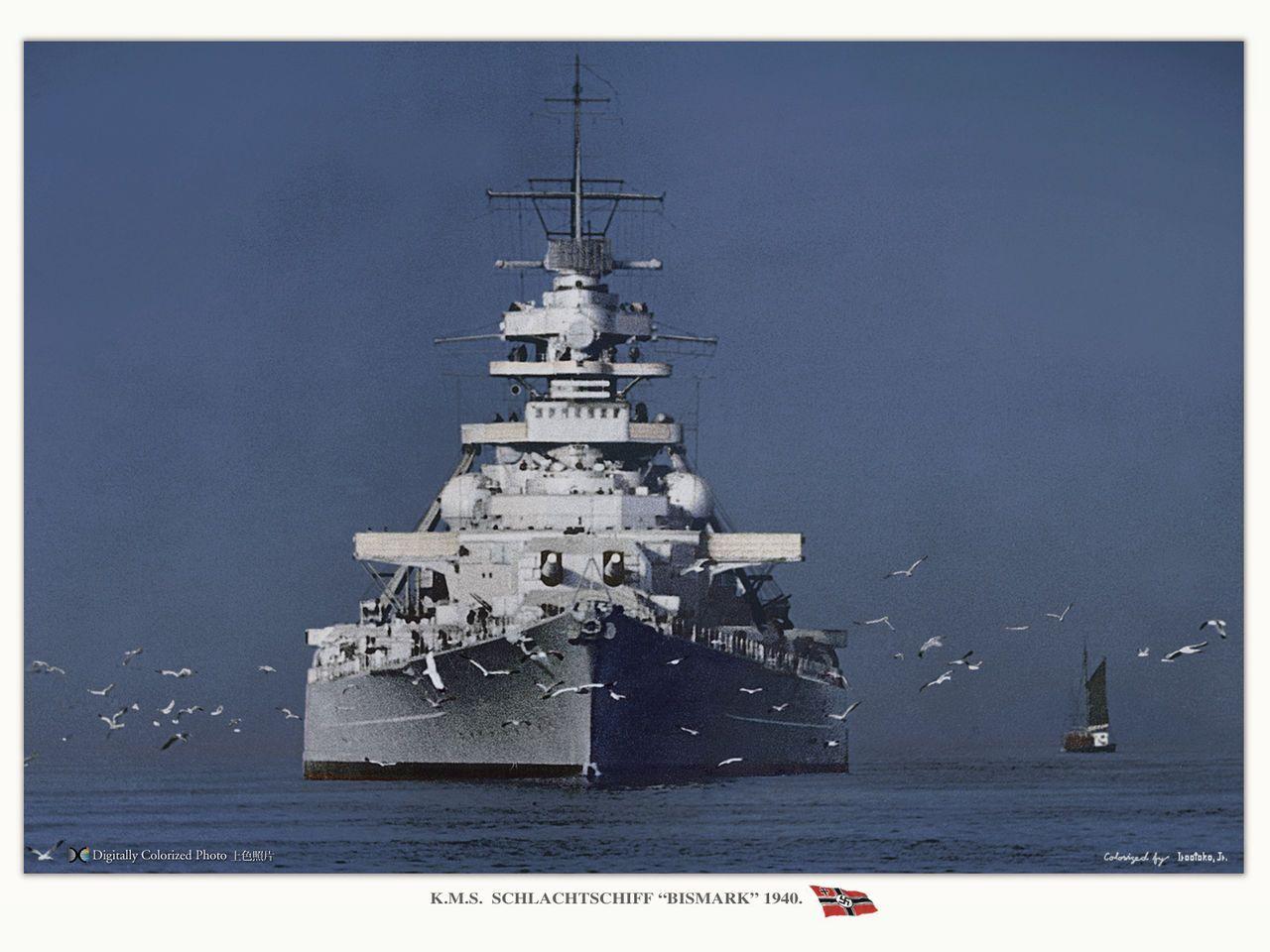 Color Pics of Bismarck & Tirpitz (Image heavy)