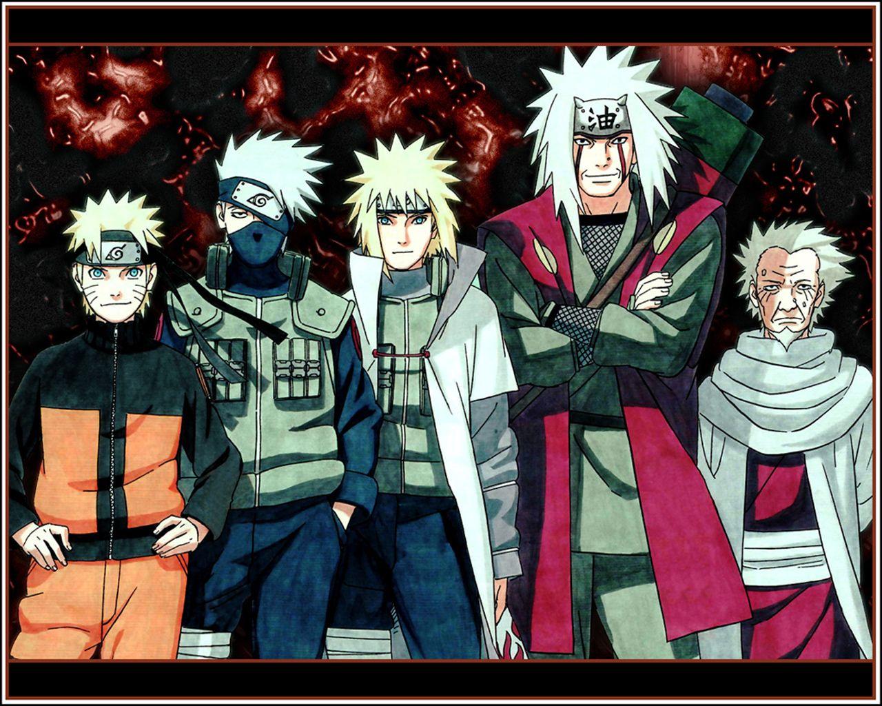 Desktop Minato Namikaze HD Background Abyss With Naruto Jiraiya