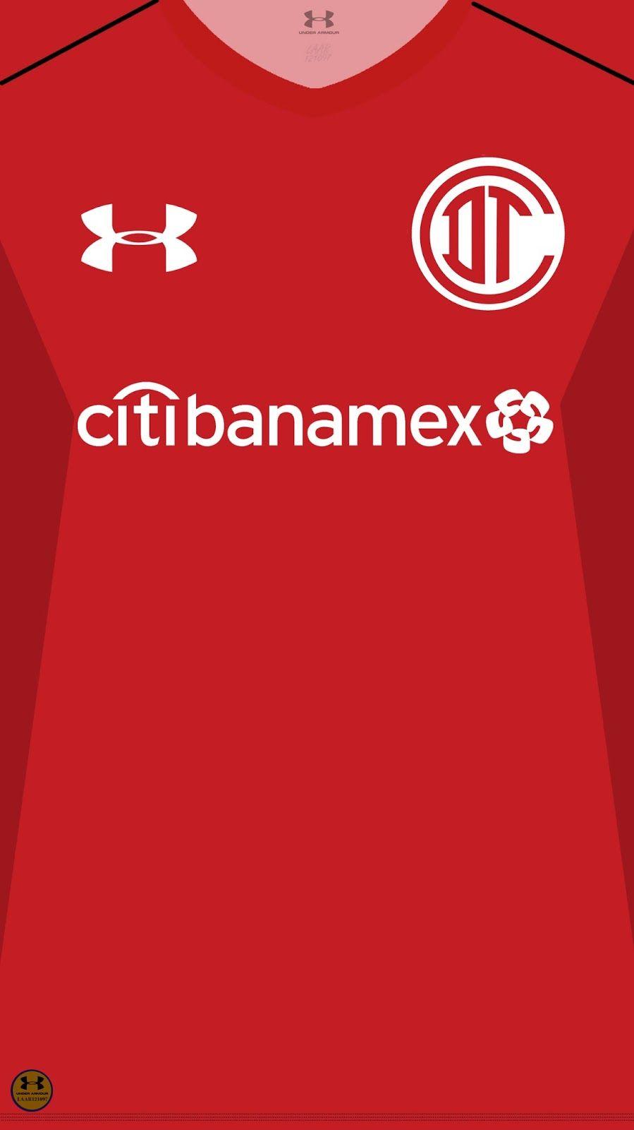 Wallpaper Jersey Club Deportivo Toluca 2017 2018 Liga Mx