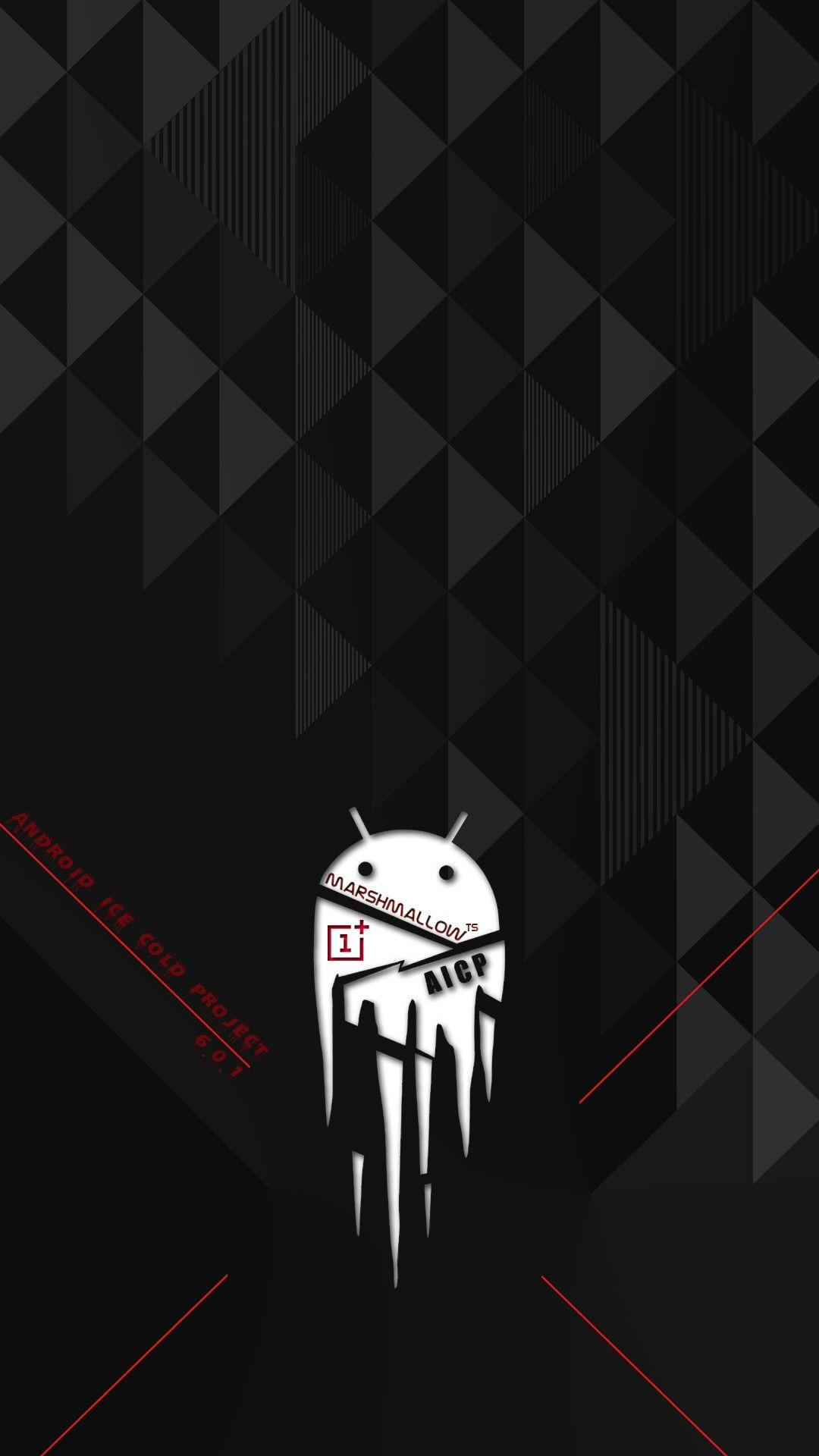 Wallpaper, black, illustration, text, logo, Android