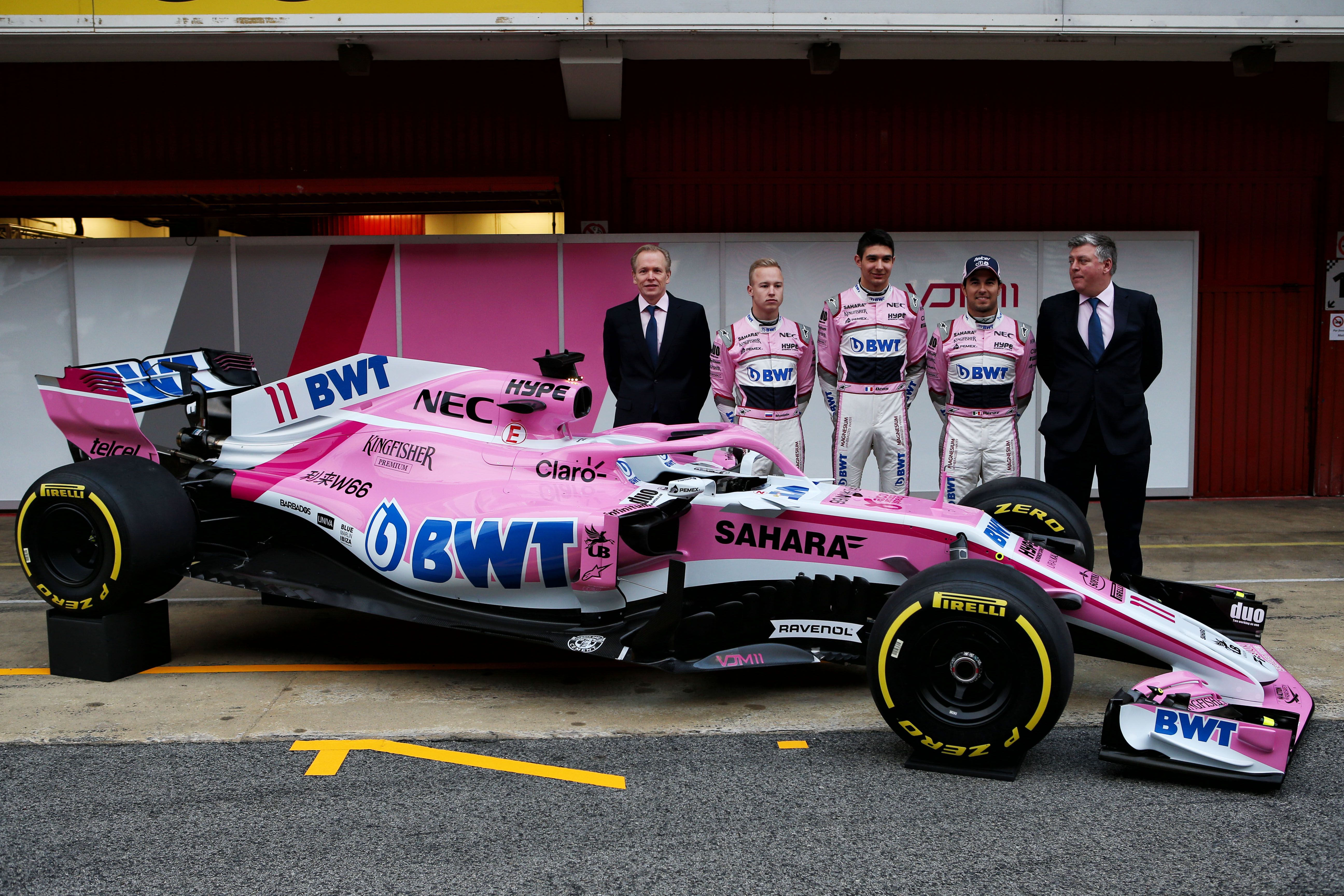 Force India VJM11 F1 car launch picture