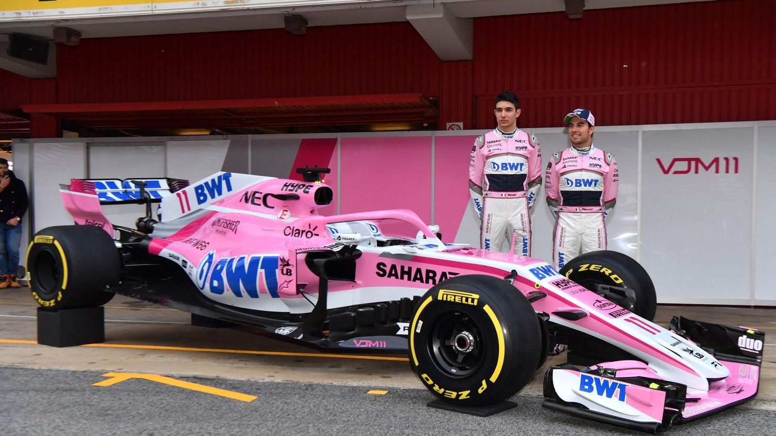 Force India unveil 2018 car, the VJM but no word on team's new name
