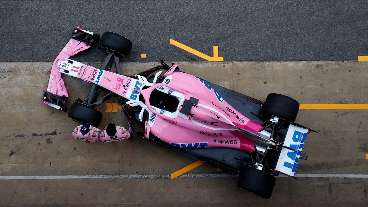 Force India take the wraps off new F1 car in Barcelona