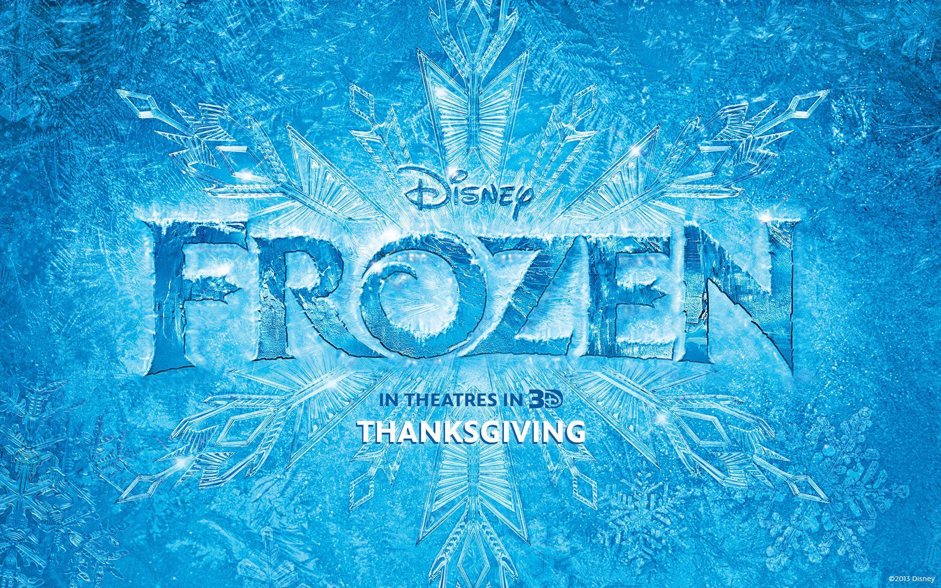 Title Logo for Disney's Frozen Desktop Wallpaper