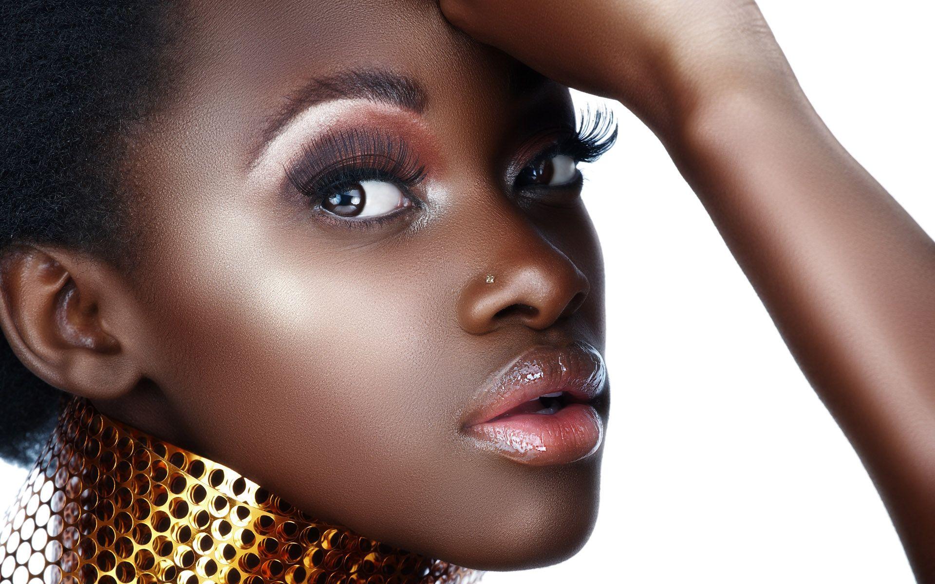 Beautiful Black Woman HD Wallpaper