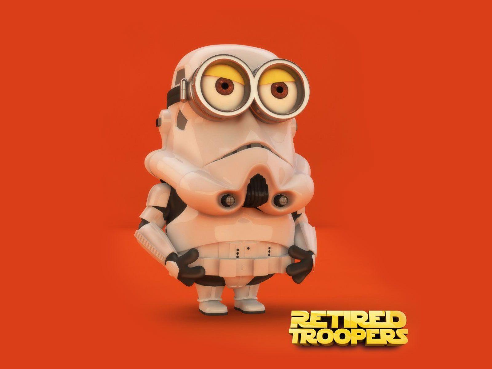Minion Star Wars Storm Troopers. #Minions #StarWars #StormTroopers