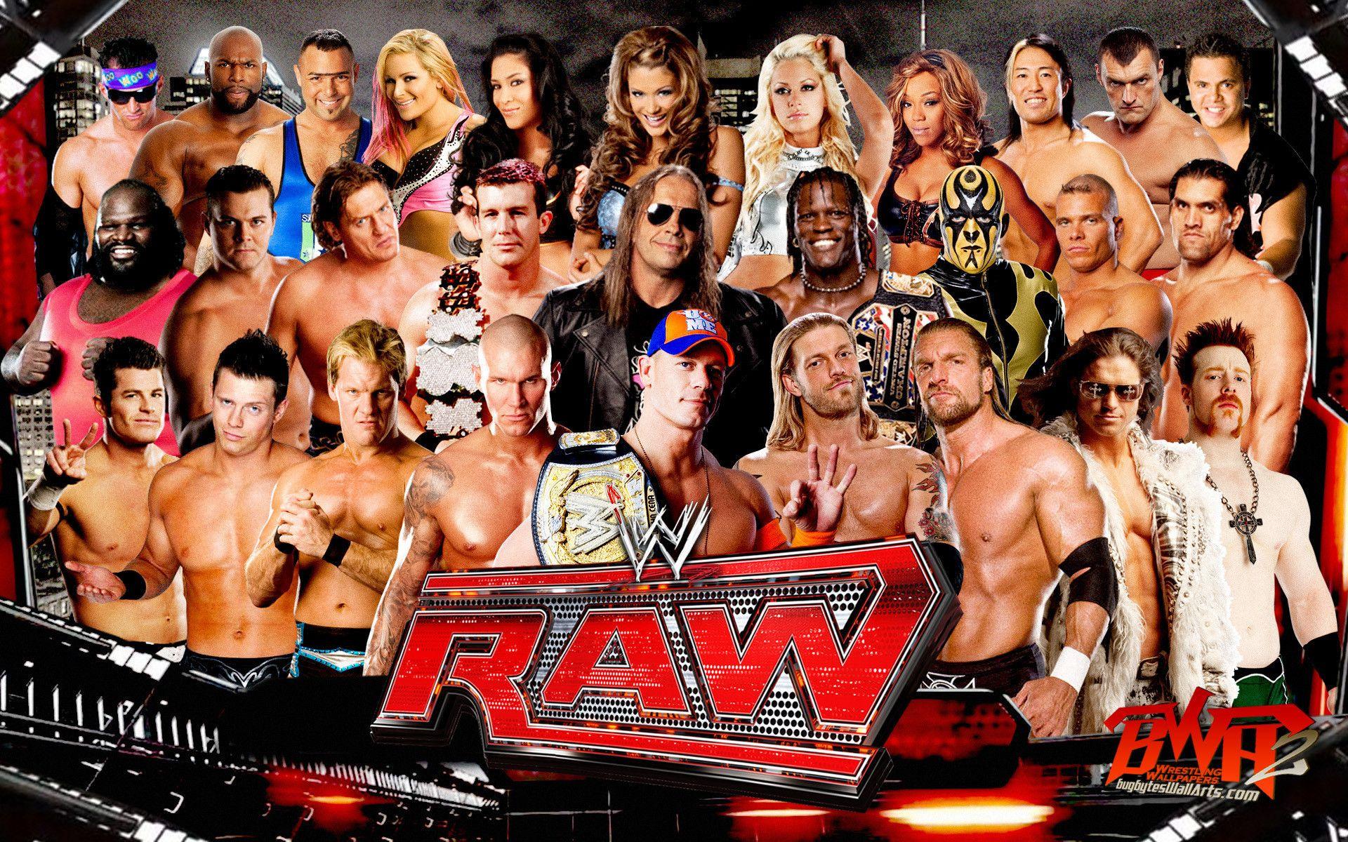 WWE Raw Superstars 2018 Wallpaper
