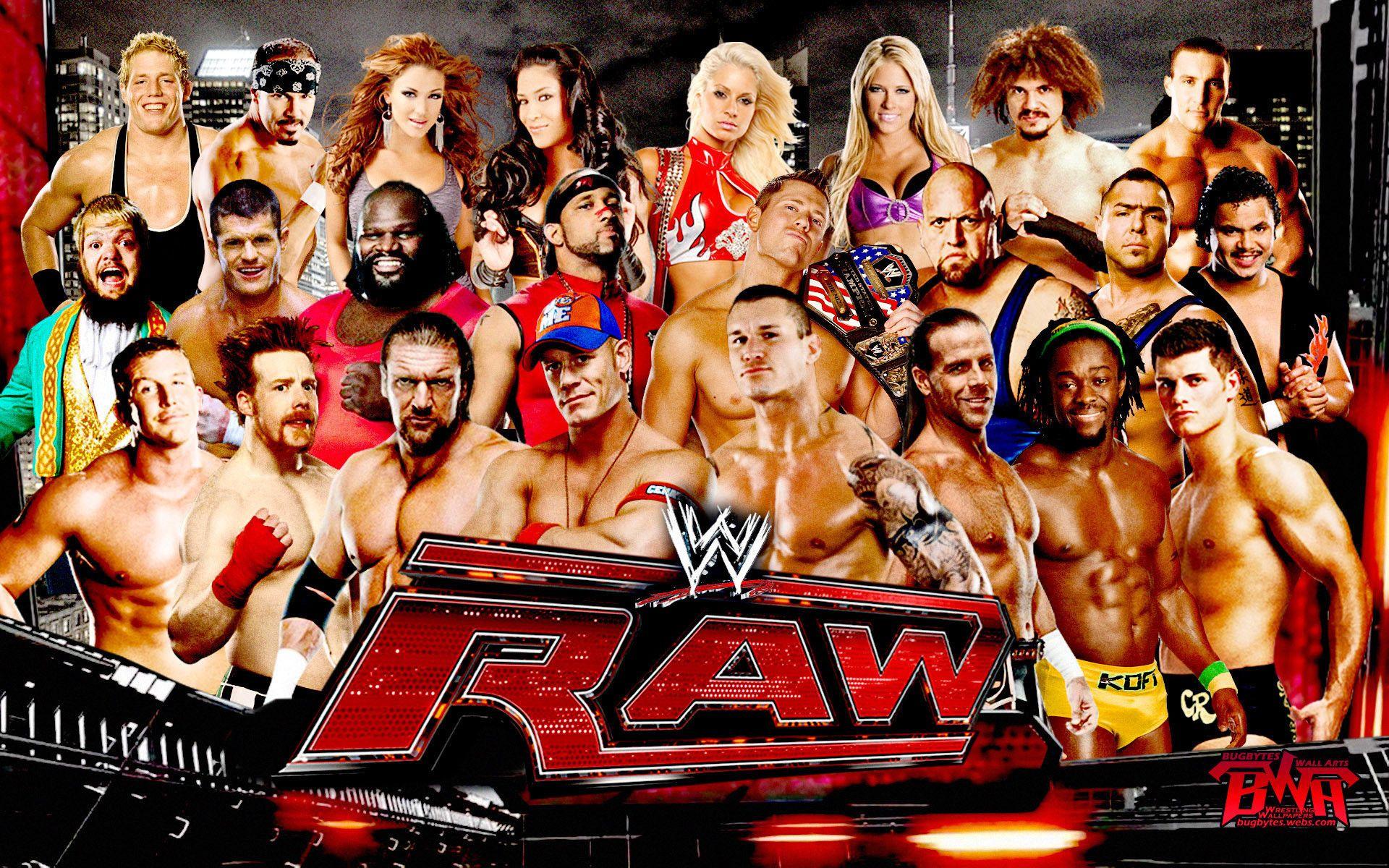 WWE Raw Superstars 2018 Wallpaper