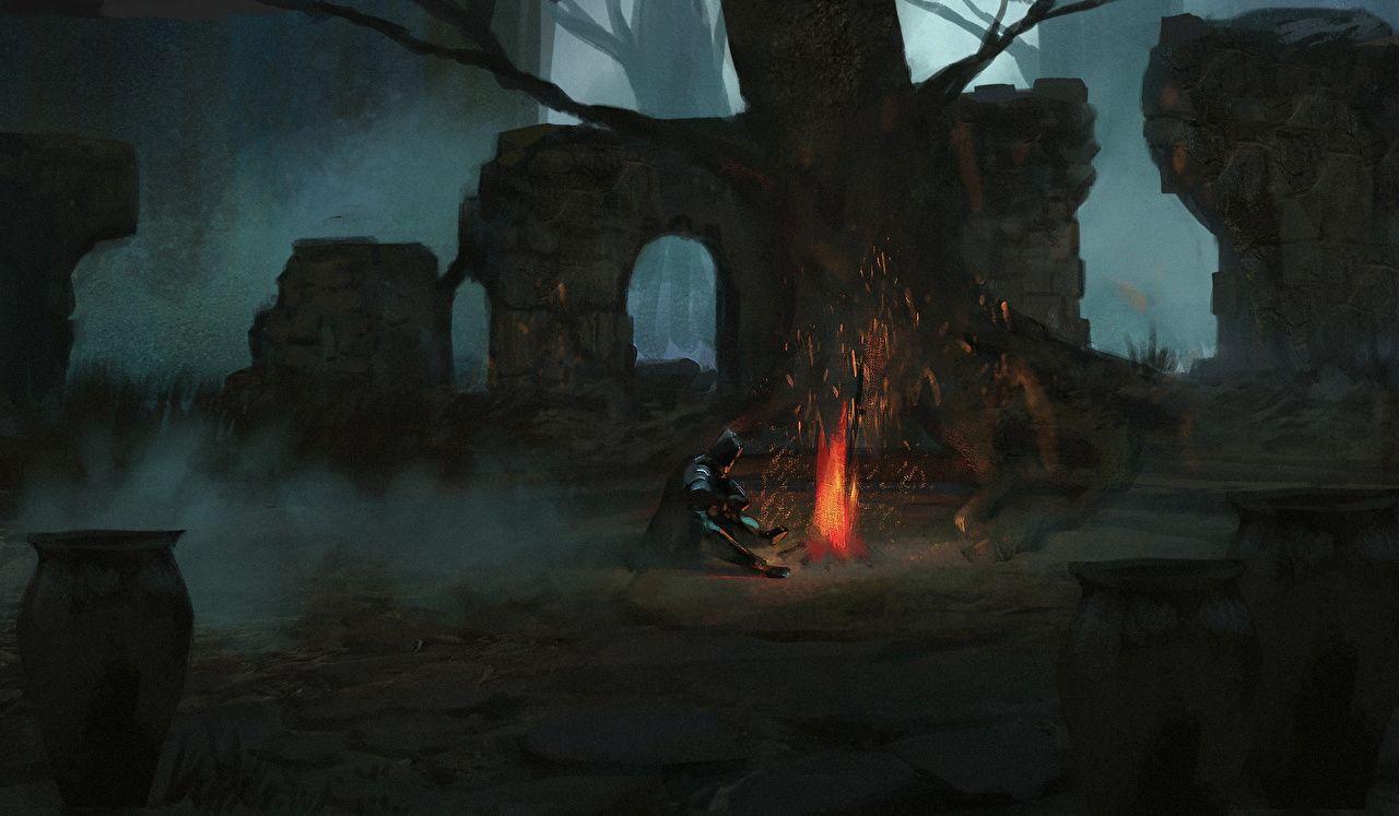 Warriors Bonfire Fantasy Ruins