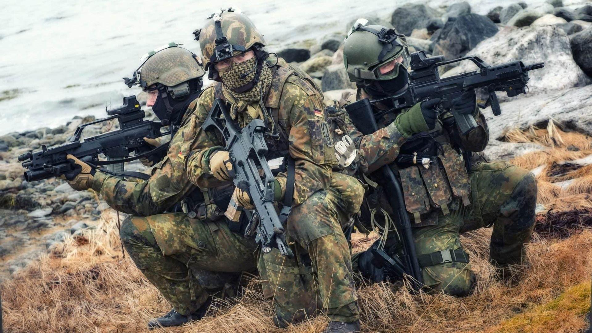 outfit, the bundeswehr, germany, soldiers, hk g36