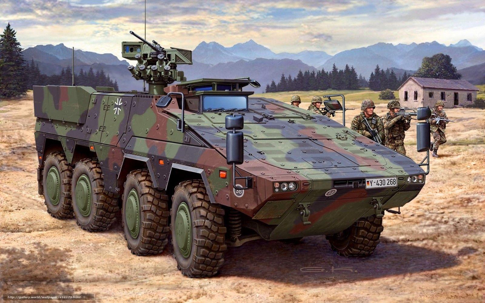 Download Wallpaper Picture, Armored Troop Carrier, Bundeswehr