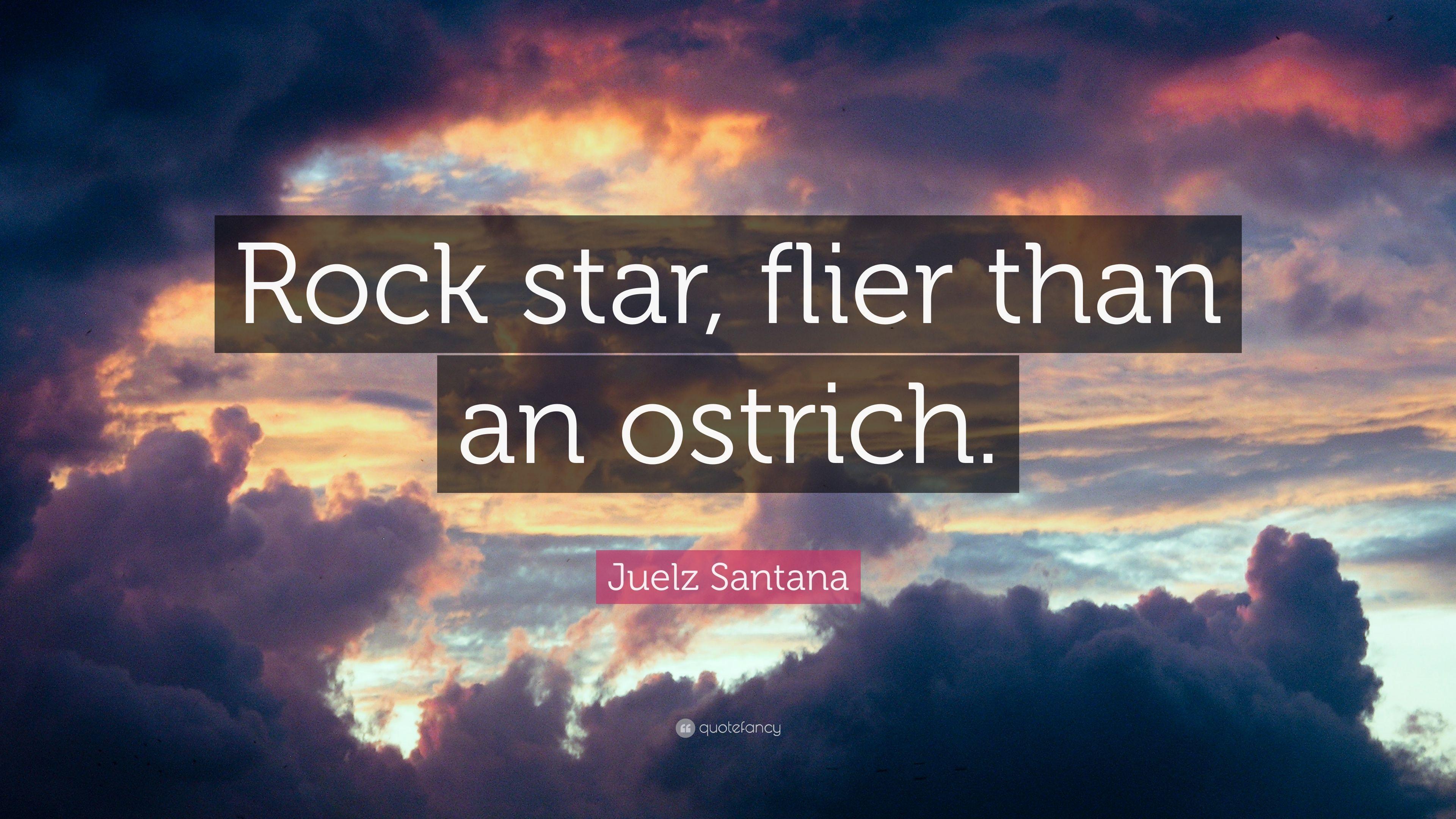 Juelz Santana Quote: “Rock star, flier than an ostrich.” 7