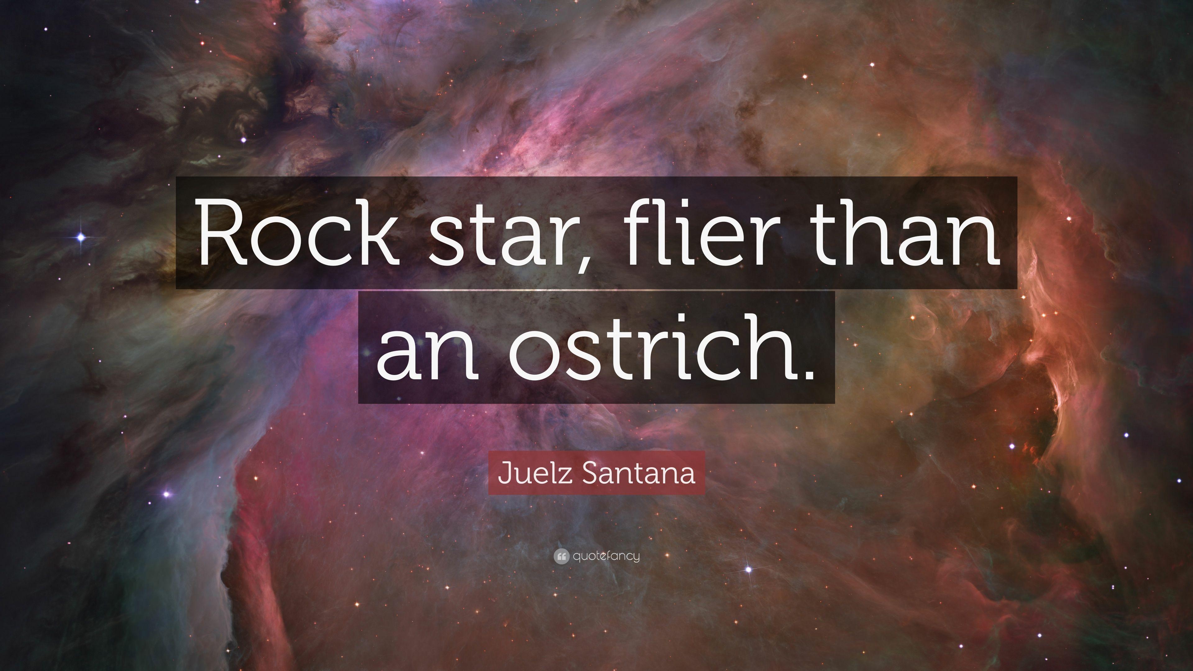 Juelz Santana Quote: “Rock star, flier than an ostrich.” 7