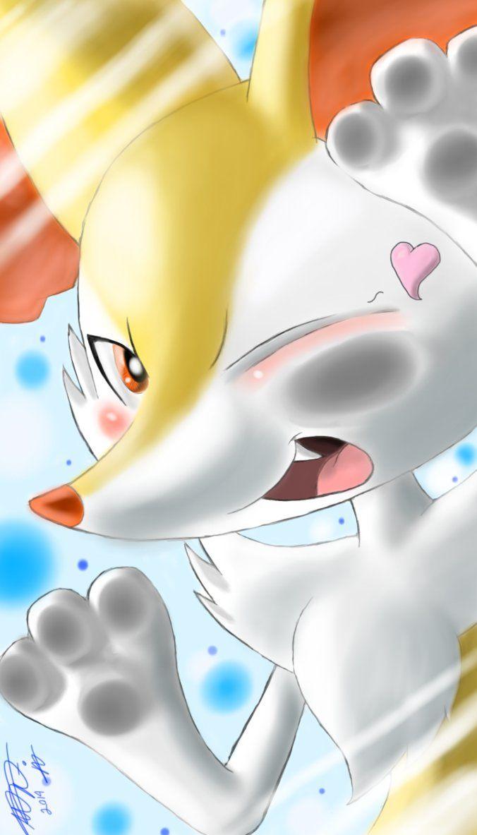 Excited To See You Braixen Wallpaper