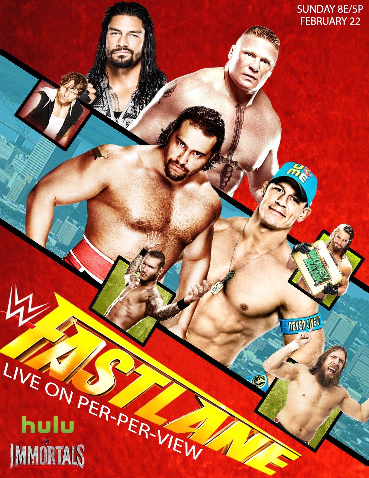 Wwe Fastlane Poster 2015