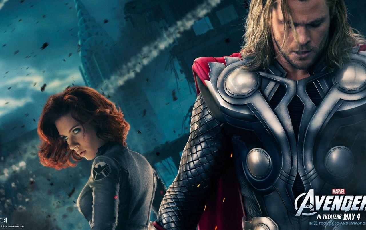 Thor and Black Widow wallpaper. Thor and Black Widow