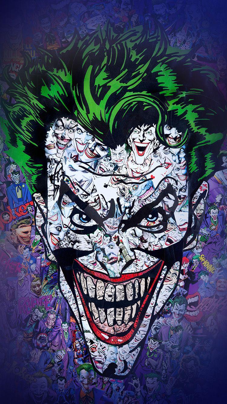 iPhone 8 wallpaper. joker art face