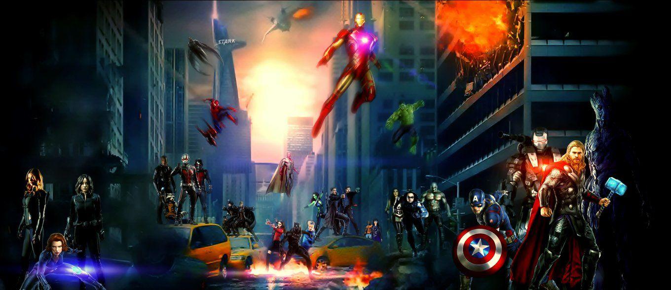 Marvel Cinematic Universe: Superheroes Wallpapers by MacSchaer on