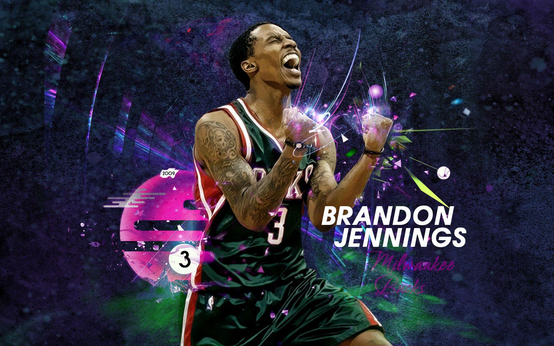 Brandon Jennings 2013 1920×1200 Wallpaper. Basketball Wallpaper