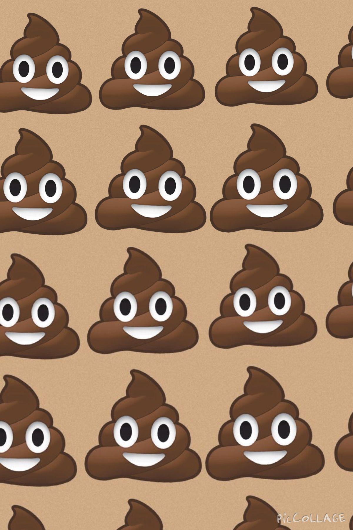 Poop emoji background. Background. Emoji wallpaper