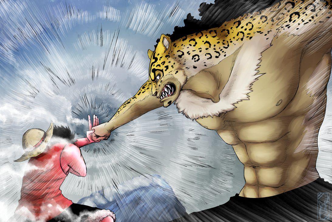 Luffy Vs Lucci By Deer Head
