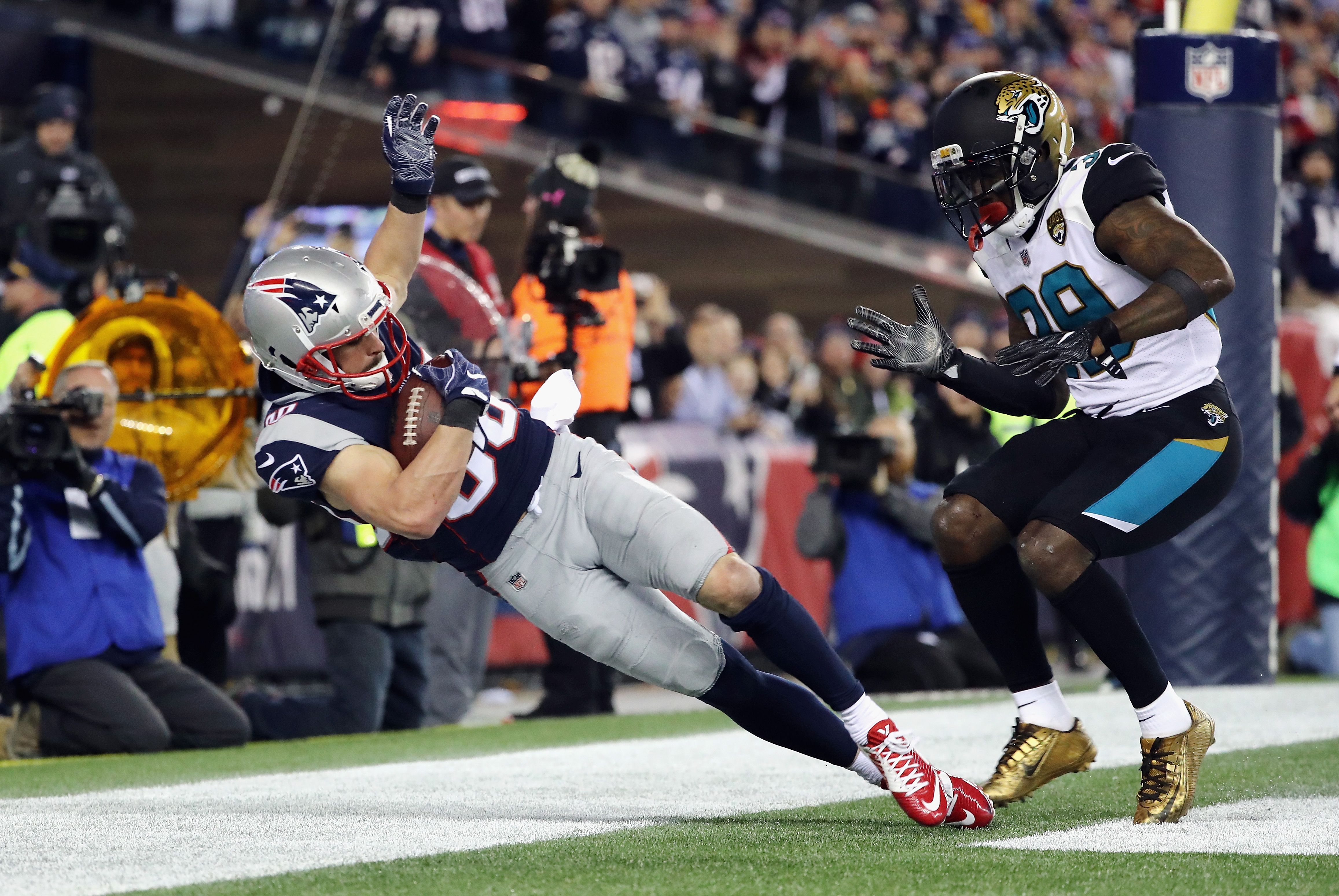 Patriots' Danny Amendola was next man up when Rob Gronkowski went