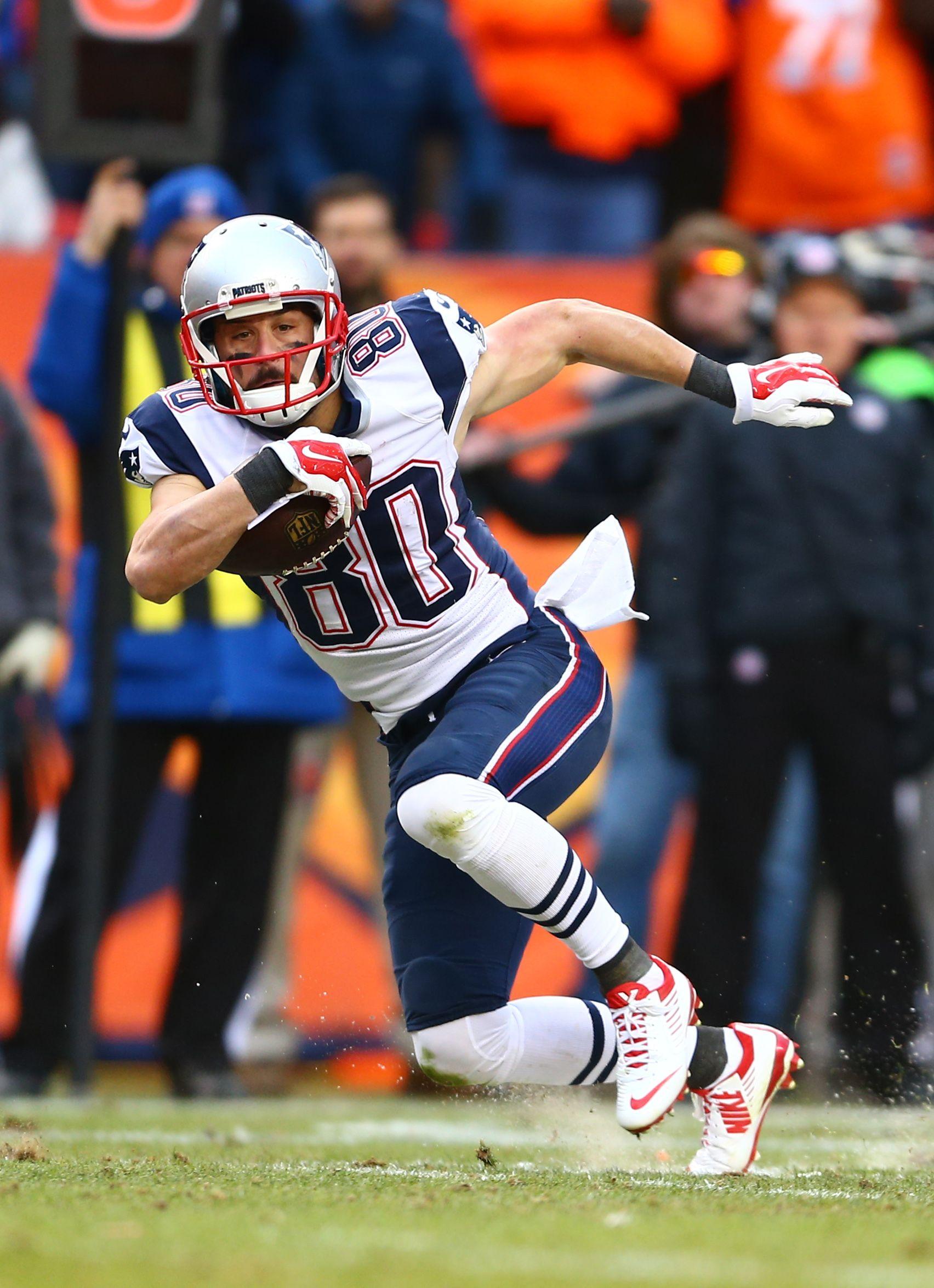 Jan 24, 2016; Denver, CO, USA; New England Patriots wide receiver