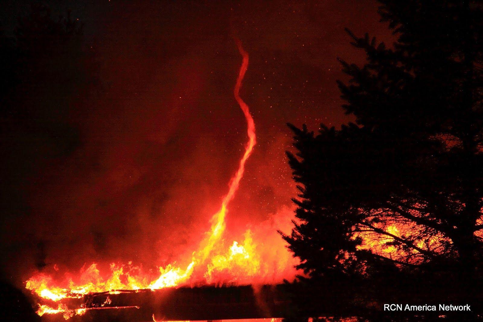 Fire Whirl. The Fire Tornado or Fire Devil. wow