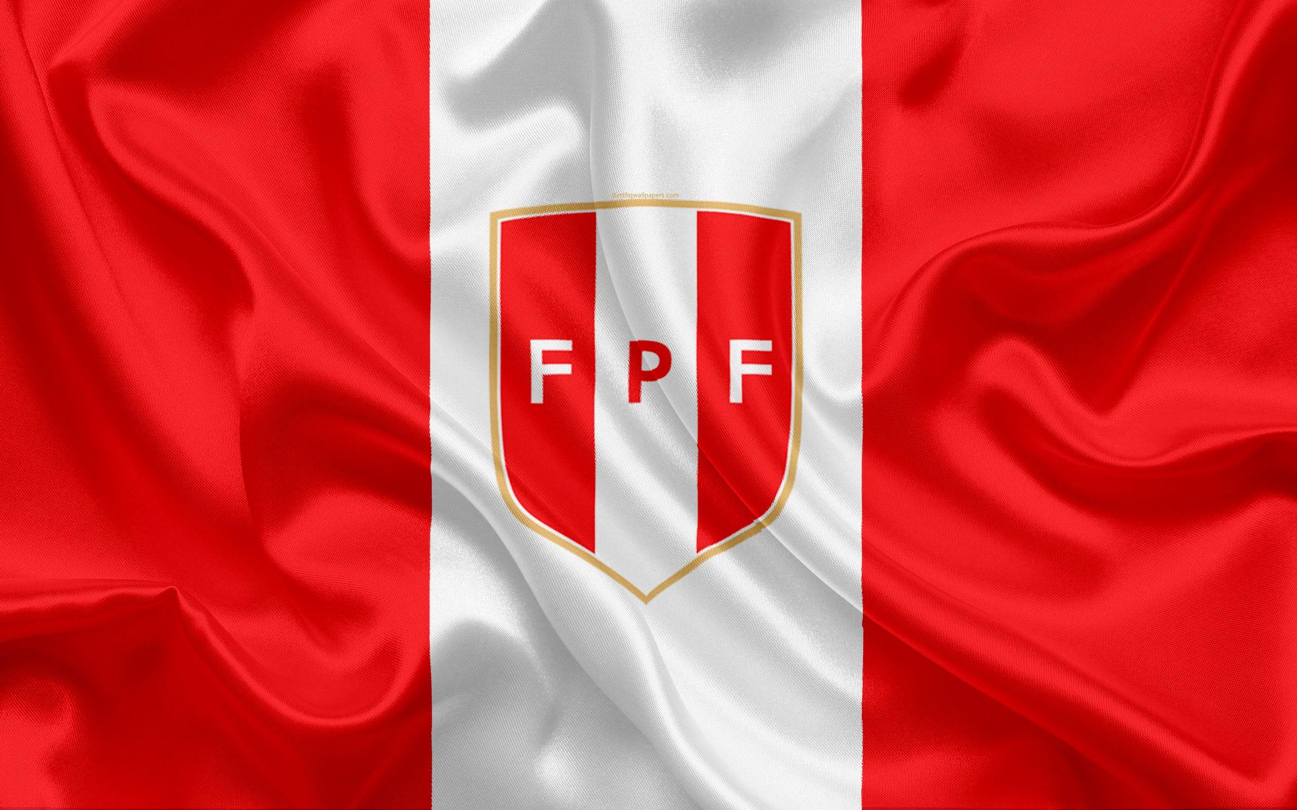 Download wallpaper Peru national football team, logo, emblem