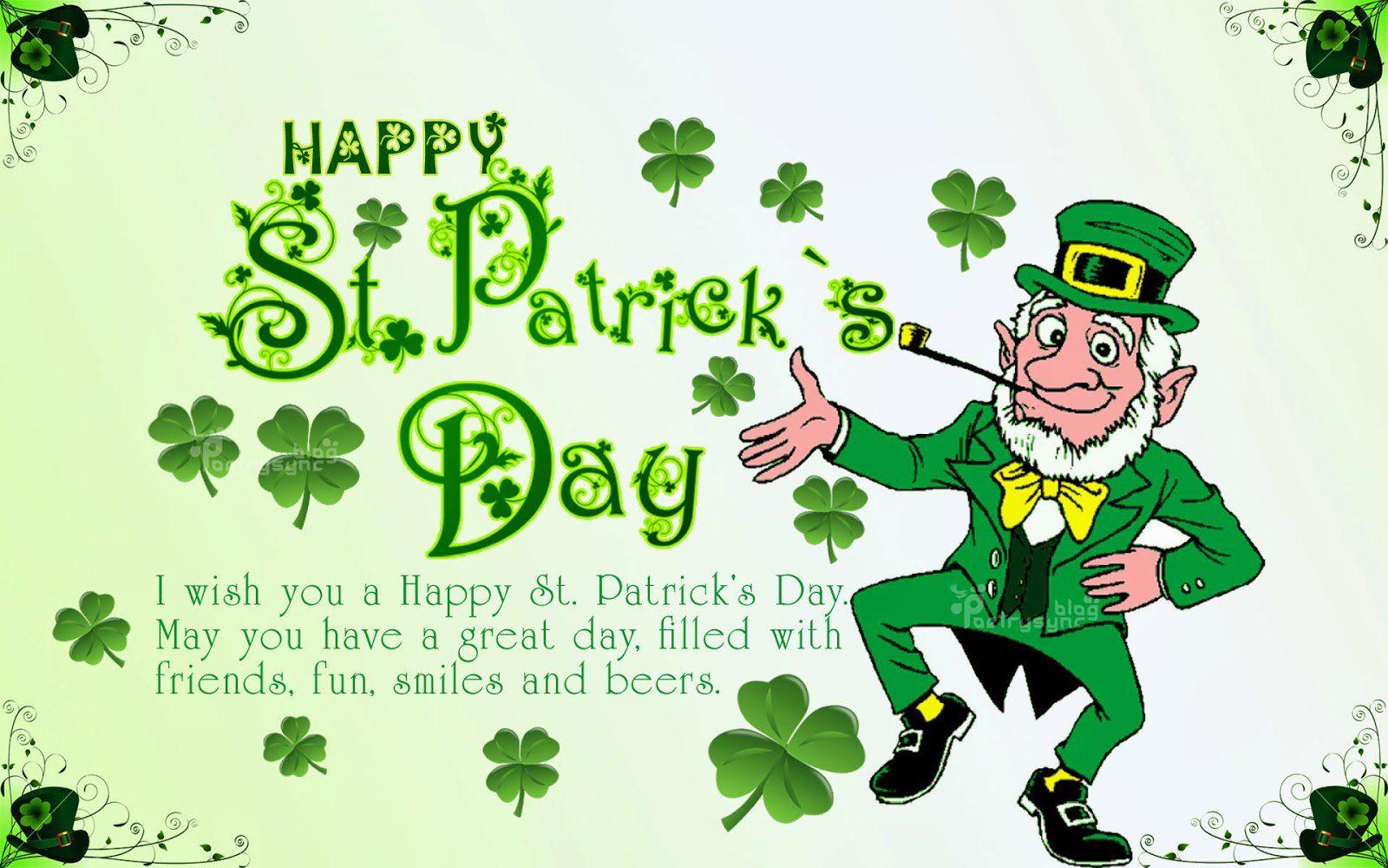 St Patrick's Day 2018 Image Wallpaper Greetings Cards Quotes SMS