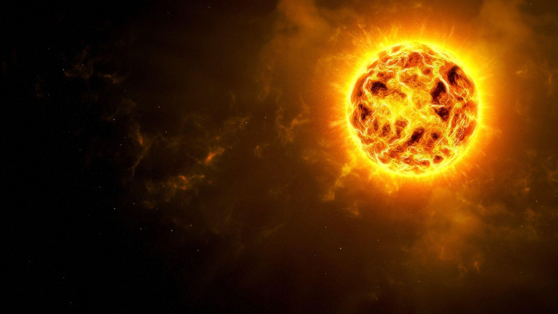 Free 1920x1080 Space Solar Storm Wallpaper Full HD 1080p Background