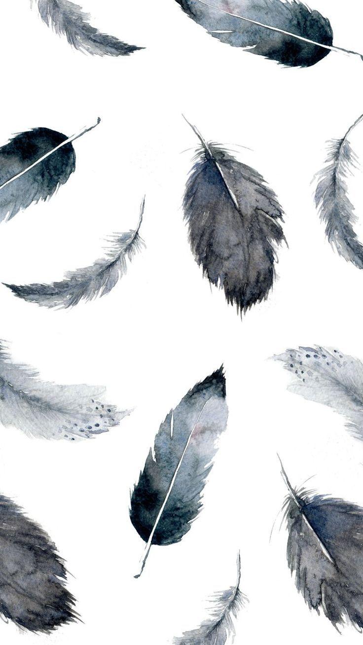 Feather wallpaper ideas. January background