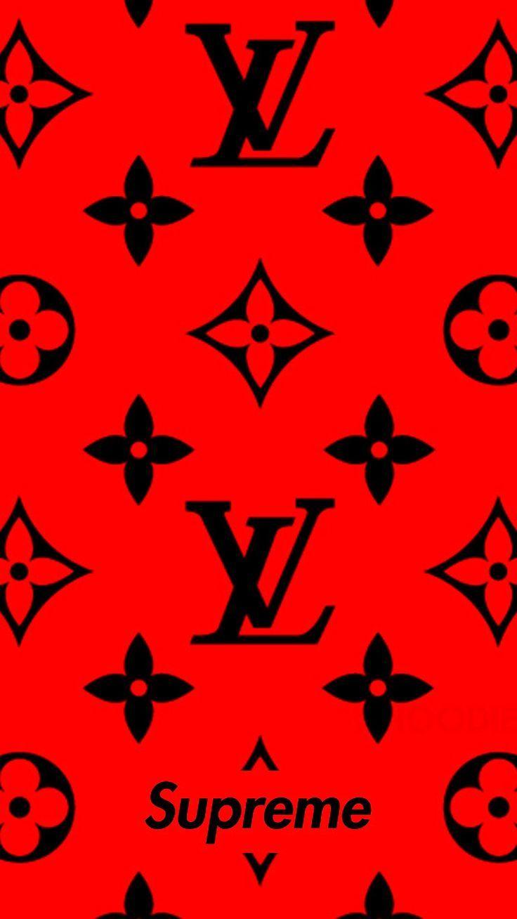 Louis Vuitton Wallpaper  Pink and white background, Apple icon, Red and  black wallpaper