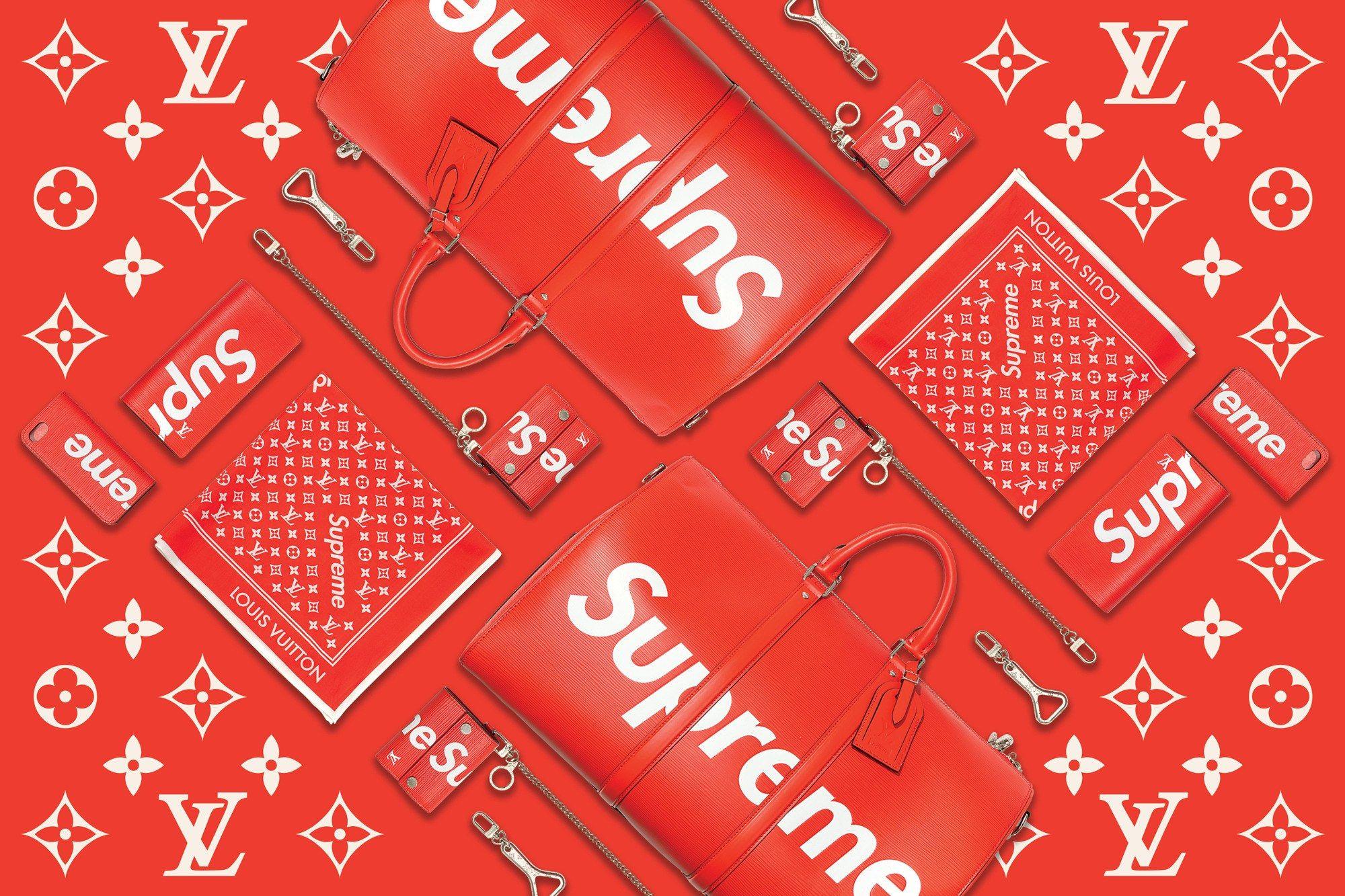 LV Supreme Logo Wallpapers on WallpaperDog