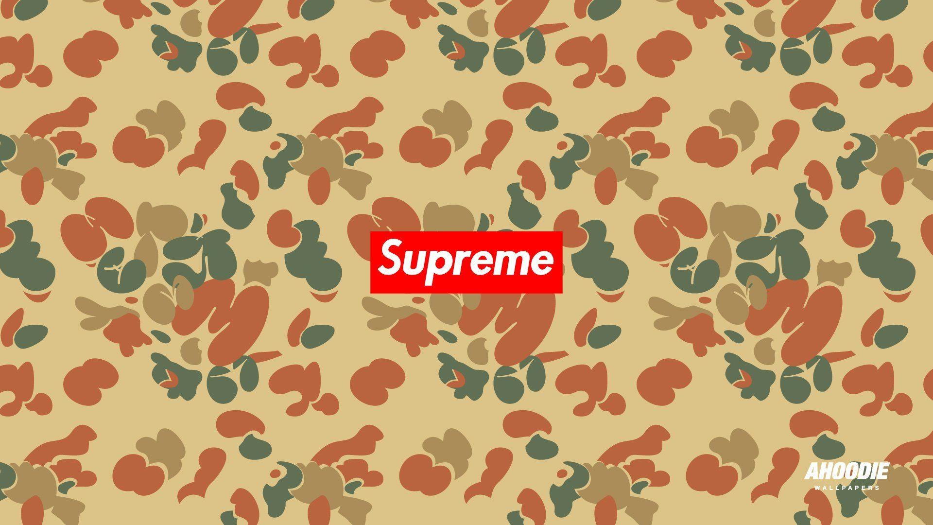 Download Supreme Camouflage Wallpaper Wallpaper