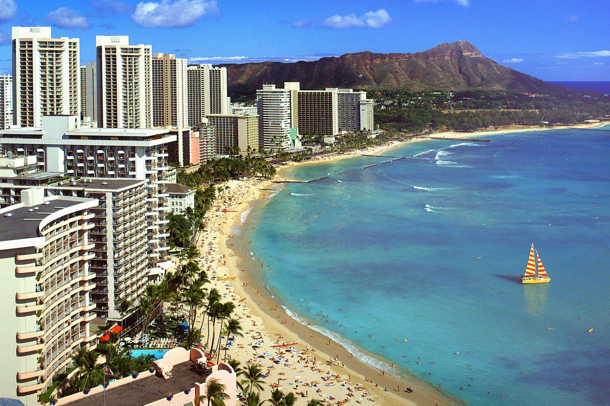 Beaches: Hawaii Coast Islands Waikiki Diamond Coastline Hawaiian
