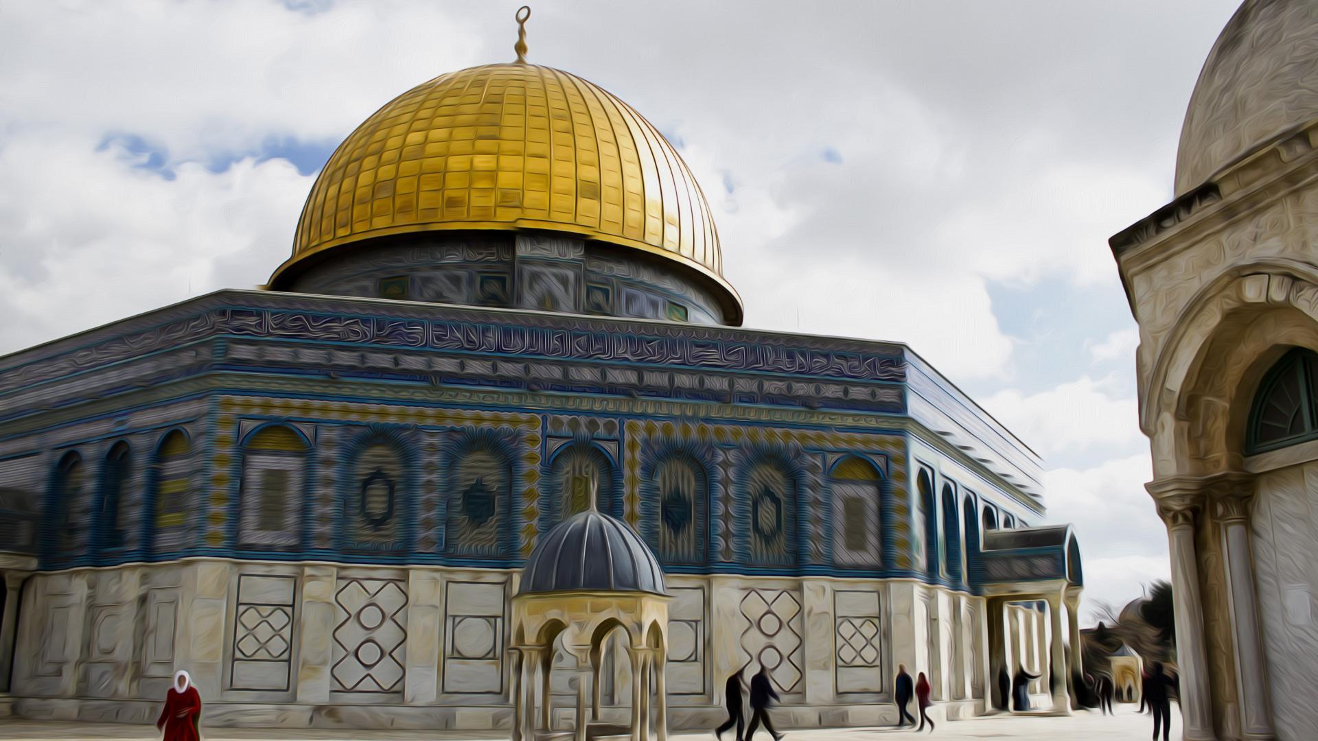 Jerusalem islam mosque palestine dome of the rock wallpaper