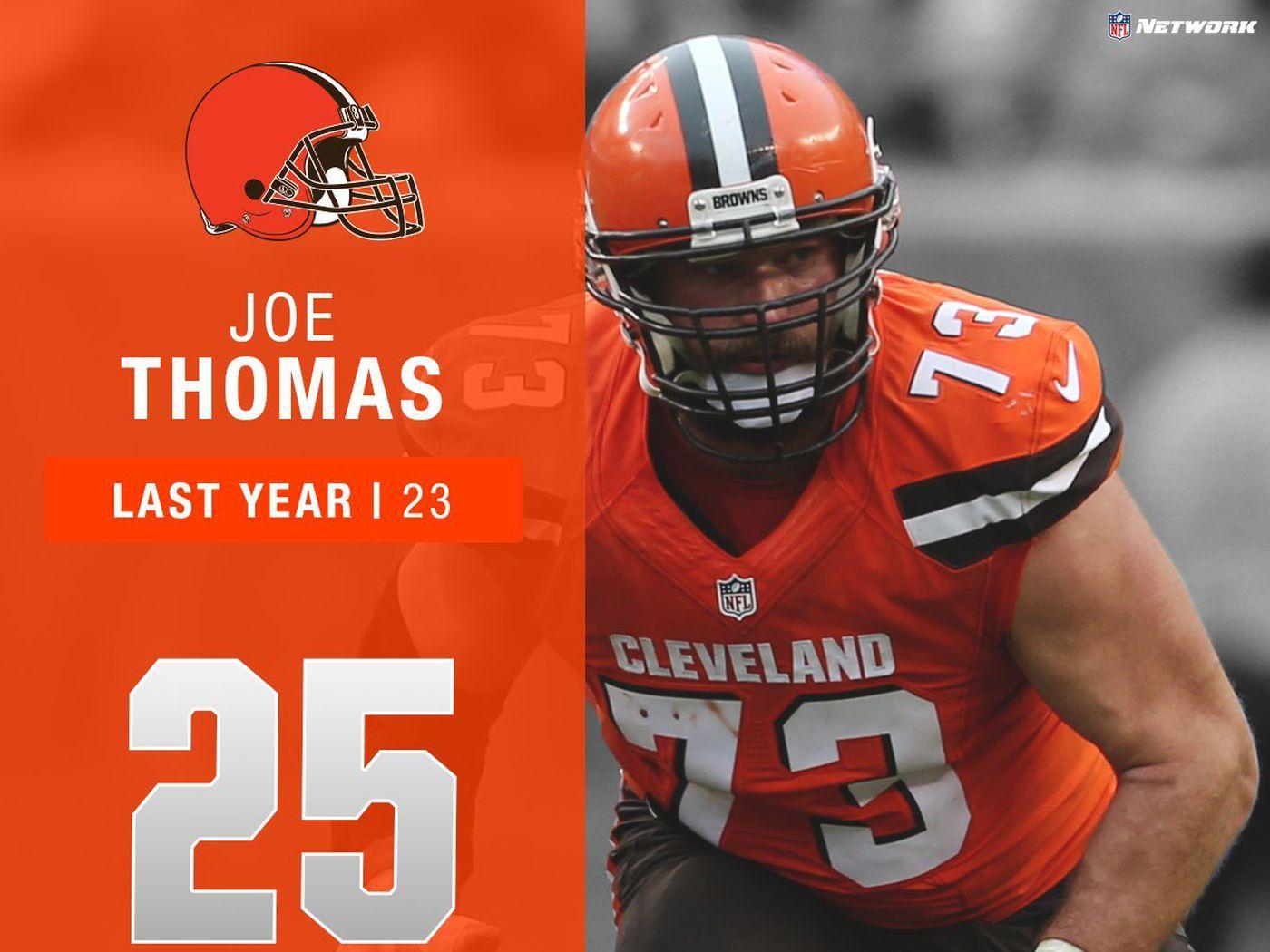 Browns LT Joe Thomas Ranked No. 25 on the NFL's List