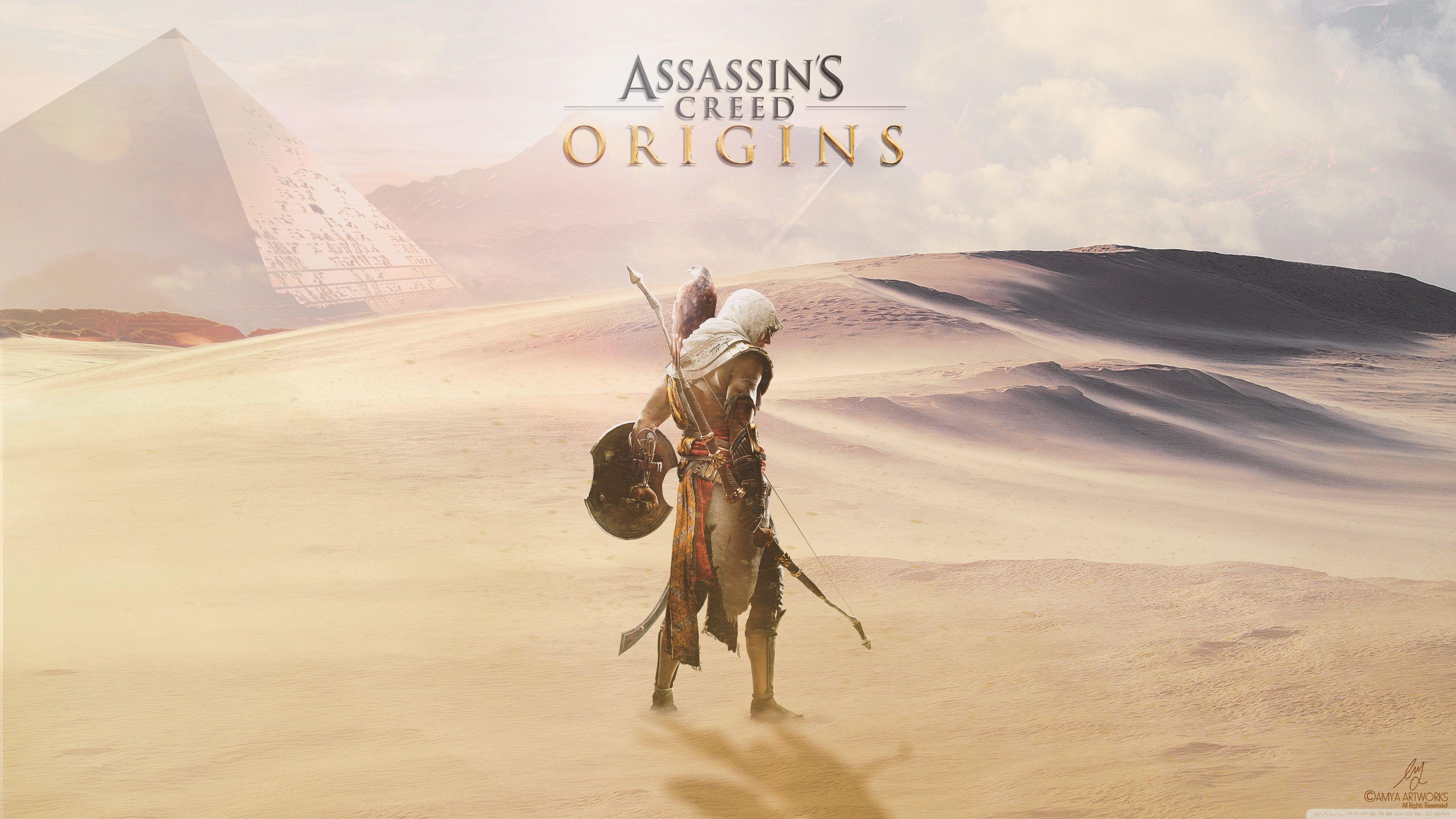 Assassins Creed Origins Bayek Ultra HD Desktop Background