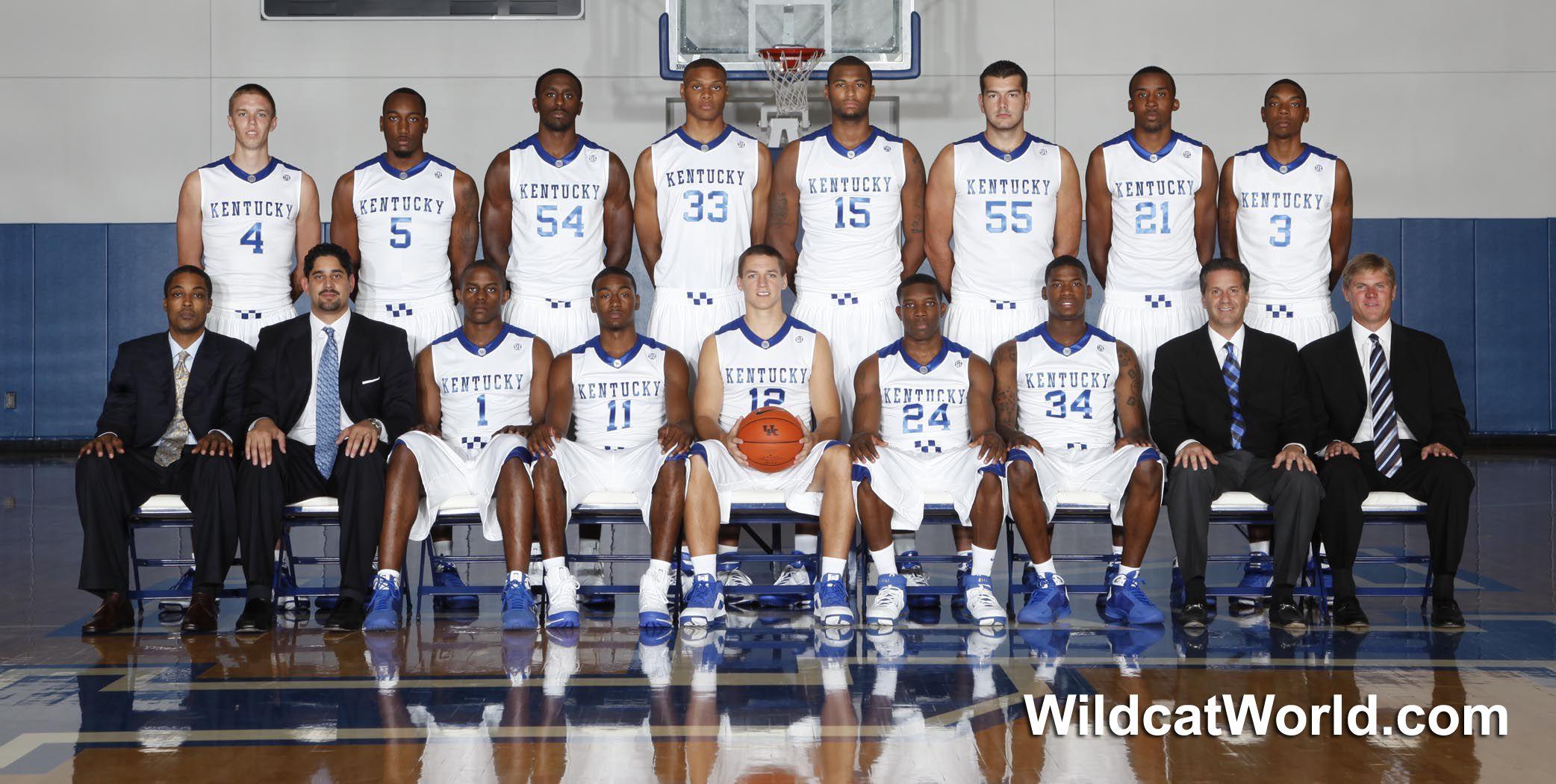 Kentucky Basketball 2010 Team. University Of Kentucky