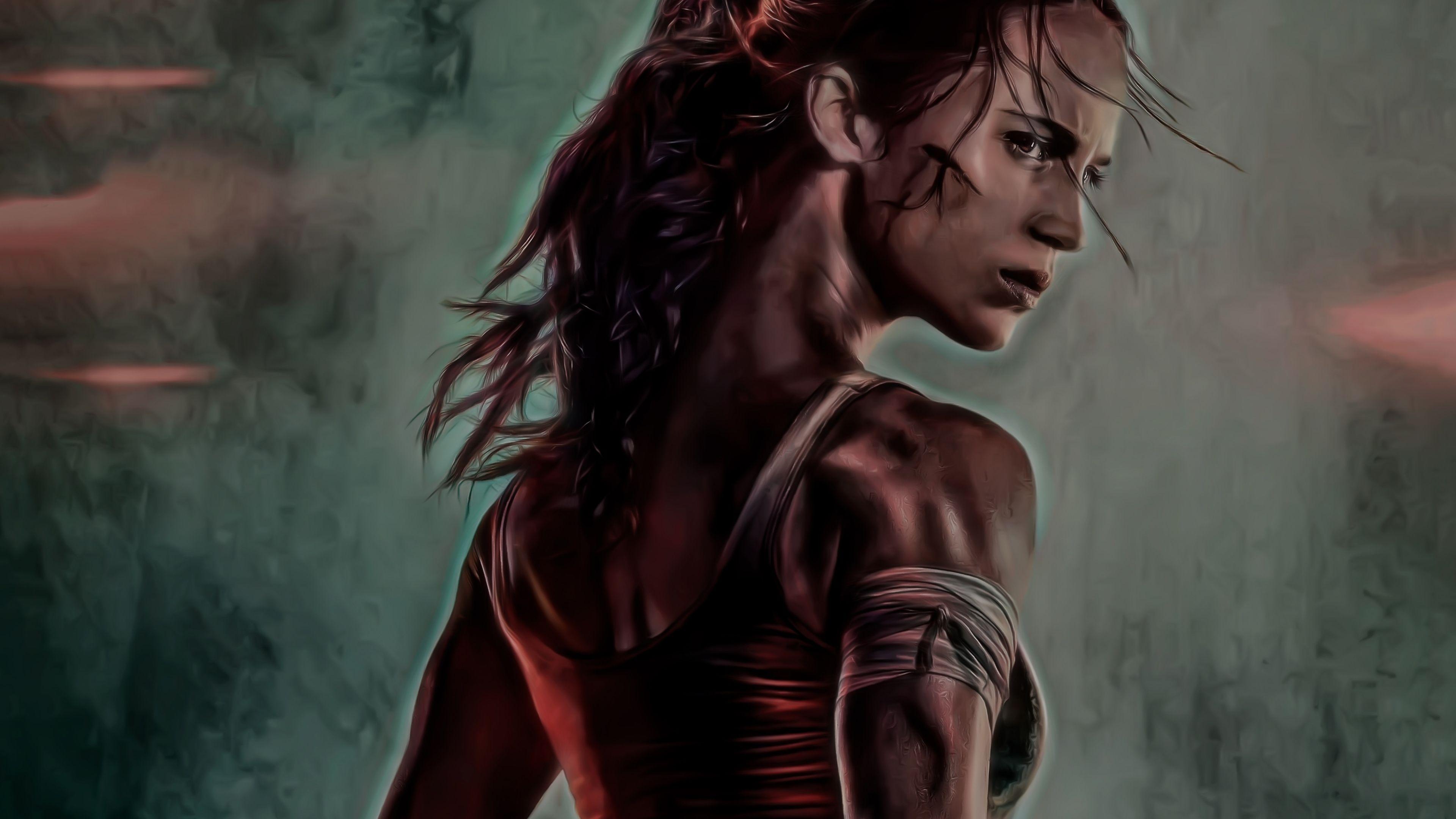 Tomb Raider 2018 Movie Alicia Vikander Artwork 4k HD 4k