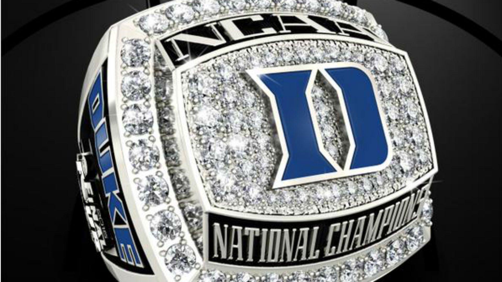 NCAA Reveals Duke's Iced Out Championship Ring. NCAA Basketball