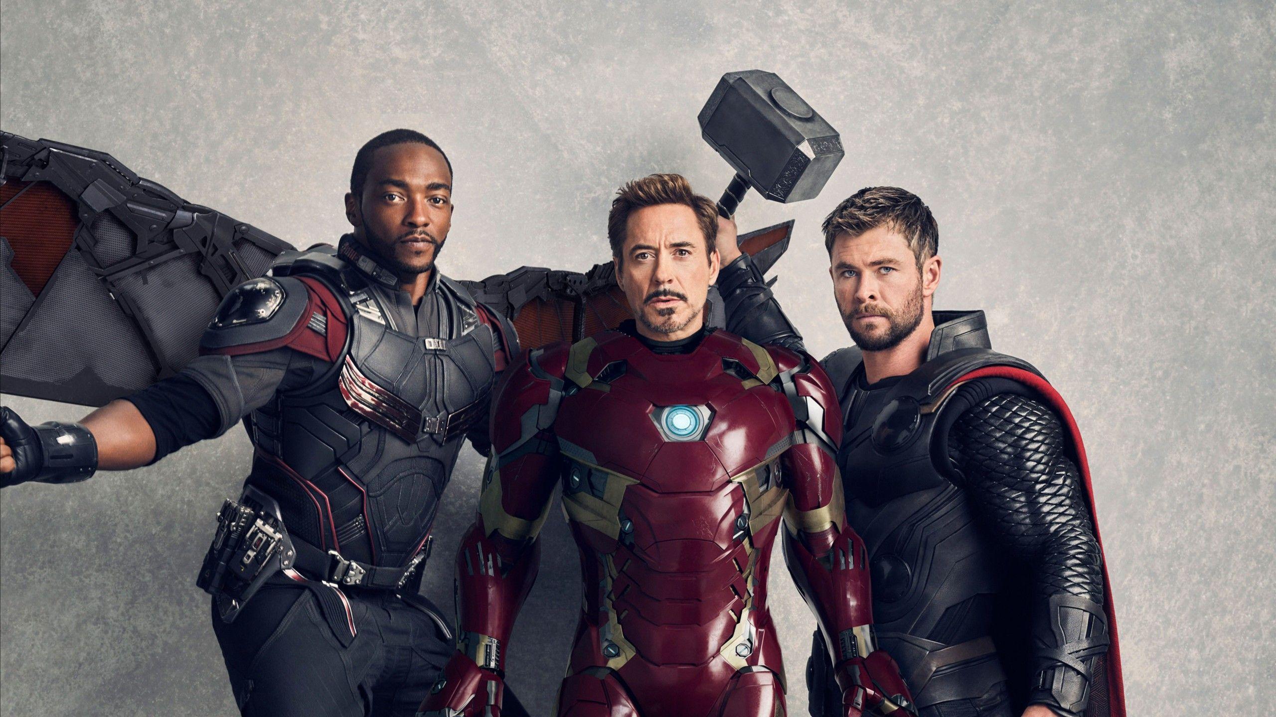 Wallpapers Avengers: Infinity War, Falcon, Iron Man, Thor, 4K, Movies