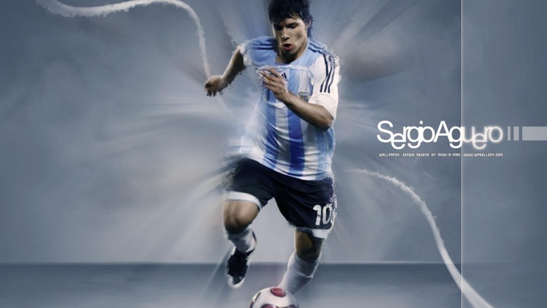 Soccer argentina national football team sergio aguero player
