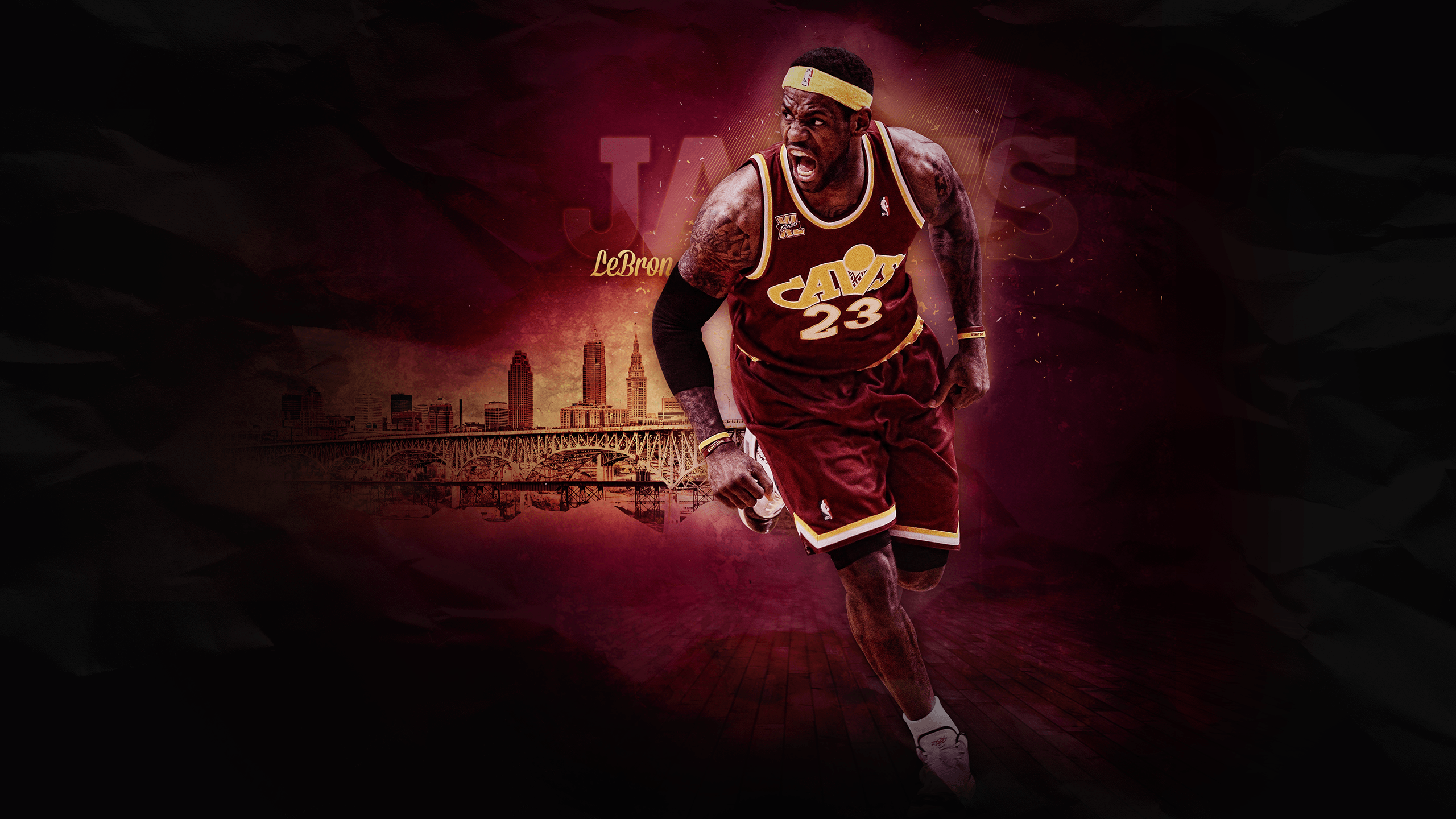 Download Lebron James in his Cleveland Cavaliers jersey Wallpaper   Wallpaperscom